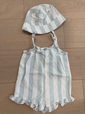 Little Co. by Lauren Conrad Striped Baby Romper Set